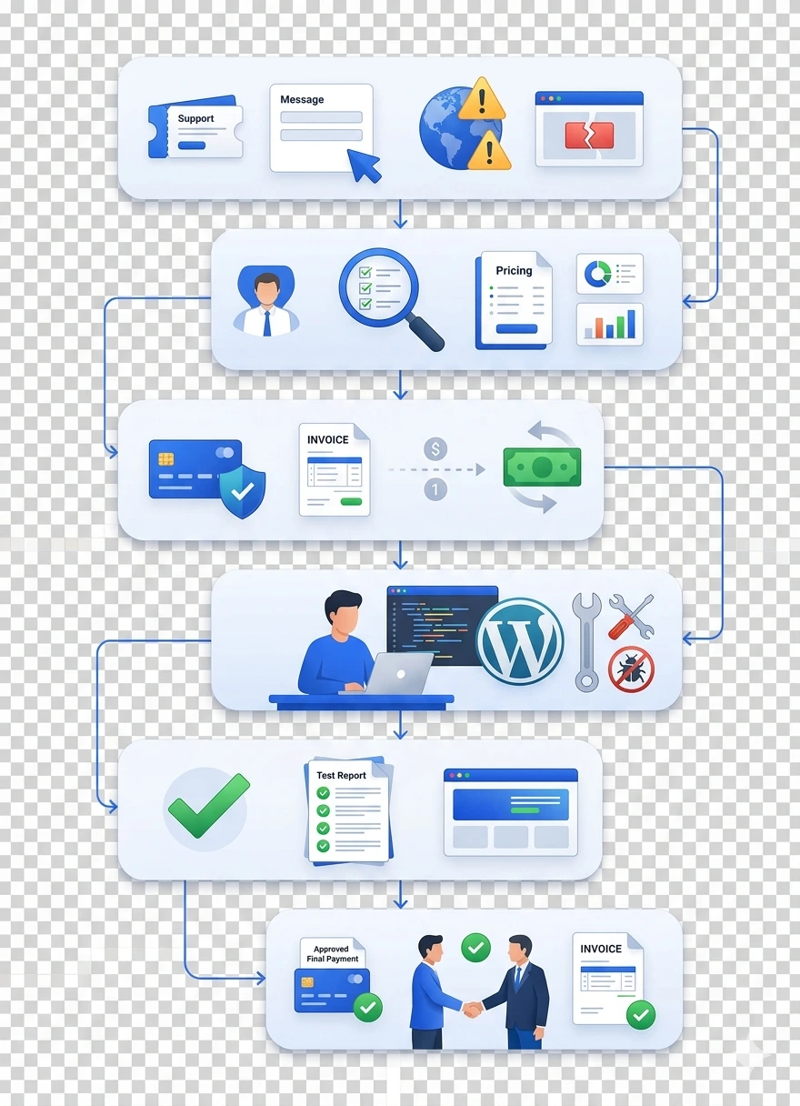 How Our WordPress Support Process Works