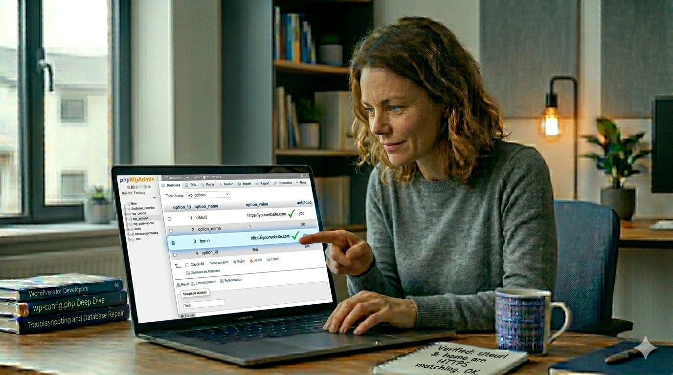 wp_options table settings in phpMyAdmin